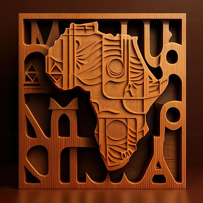 3D модель Мали Республика Мали (STL)